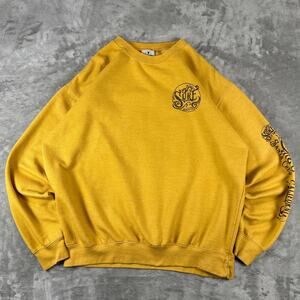 Surf Santa Cruz Mustard Yellow Pullover Crewneck Sweatshirt Size Large
